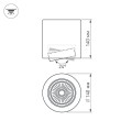 LED Fixture SP-FOCUS-R140-30W 3000K WH