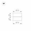 Oprawa SP-RONDO-FLAP-R110-25W 4000K BK