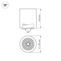 Oprawa SP-FOCUS-R120-16W 3000K BK