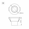 Oprawa LED LTM-R52WH 3W 3000K WH
