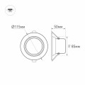 LED fixture LTD-80WH 9W 6000K WH
