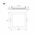 LED fixture DL-172x172M-15W 6000K WH