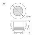 LED fixture LTM-R35WH 1W 3000K WH