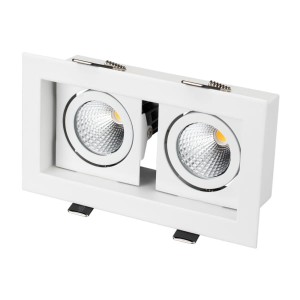 LED fixture CL-KARDAN-S180x102-2x9W 6000K WH
