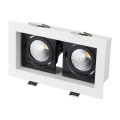 Oprawa CL-KARDAN-S180x102-2x9W 4000K WH-BK