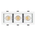 LED fixture CL-KARDAN-S260x102-3x9W 4000K WH
