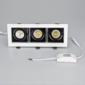 LED fixture CL-KARDAN-S260x102-3x9W 4000K WH-BK