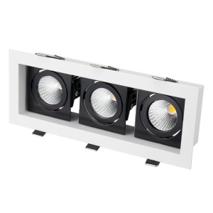 LED fixture CL-KARDAN-S260x102-3x9W 3000K WH-BK