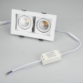 LED fixture CL-KARDAN-S180x102-2x9W 4000K WH