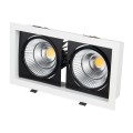 LED fixture CL-KARDAN-S375x190-2x25W 4000K WH-BK