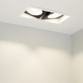 LED fixture CL-KARDAN-S375x190-2x25W 4000K WH-BK