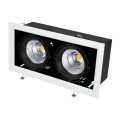 LED fixture CL-KARDAN-S375x190-2x25W 6000K WH-BK
