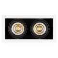 LED fixture CL-KARDAN-S375x190-2x25W 6000K WH-BK