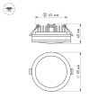 Panel LED LTD 85SOL 5W 4000K WH