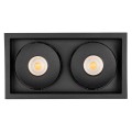 Oprawa CL-SIMPLE-S148x80-2x9W 4000K BK