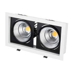 LED fixture CL-KARDAN-S283x152-2x25W 4000K WH-BK
