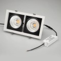 LED fixture CL-KARDAN-S283x152-2x25W 4000K WH-BK