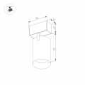 Oprawa MAG SPOT 45 R85 3W 3000K BK 24V