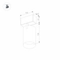 Oprawa MAG-SPOT-45-R85-12W Day4000 WH 24V
