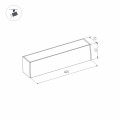 Oprawa MAG-FLAT-45-L405-12W Warm3000 WH 24V