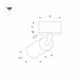 Oprawa MAG-SPOT-ROTATE-45-R50-7W Day4000 BK 24V