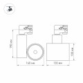 Oprawa LGD SHOP 4TR R100 40W 2900K Meat
