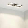 LED fixture CL-KARDAN-S283x152-2x25W 4000K WH-BK