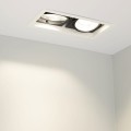 LED fixture CL-KARDAN-S283x152-2x25W 4000K WH-BK