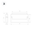 Oprawa magn ORIENT FLAT FOLD S230 12W 4000 BK