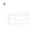Lamp MAG-ORIENT-FLAT-FOLD-S195-6W Day4000 BK DALI