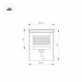 LED Fixture LTD-GROUND-R110-15W 3000K CH