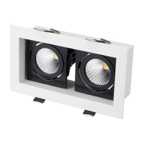 Oprawa CL-KARDAN-S180x102-2x9W 4000K WH-BK