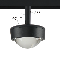 Oprawa magn ORIENT LENS SUN R76 7W 4000K DALI  BK