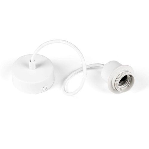 Zawiesie do abażuru białe LOFT METAL RING WH