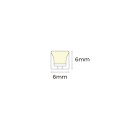 Tuba LED NEON SQ0606  24V 4000K  7,8 W/m IP65 5m